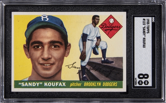 1955 Topps #123 Sandy Koufax Rookie Card – SGC NM-MT 8